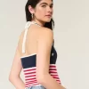 Amerikan lippukuvioinen virkatut riimutoppi
