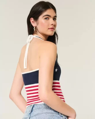 Amerikan lippukuvioinen virkatut riimutoppi