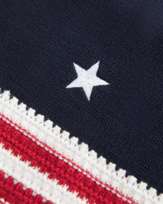 Amerikan lippukuvioinen virkatut riimutoppi