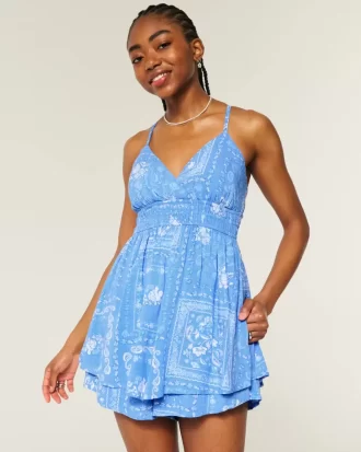 Avoselkäinen Babydoll Romperi