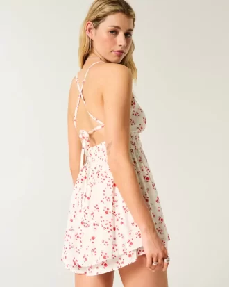 Avoselkäinen Babydoll Romperi