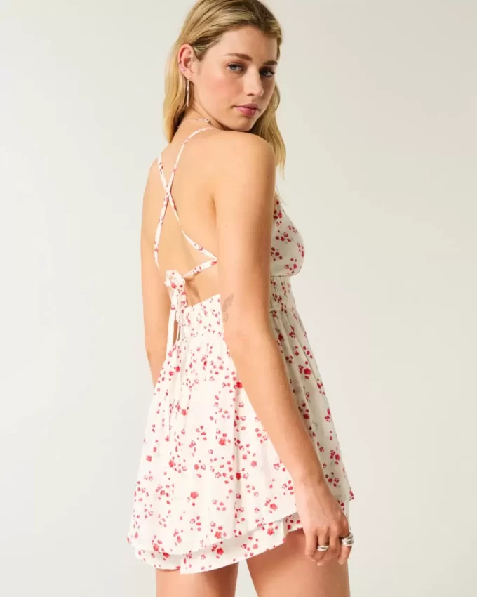 Avoselkäinen Babydoll Romperi