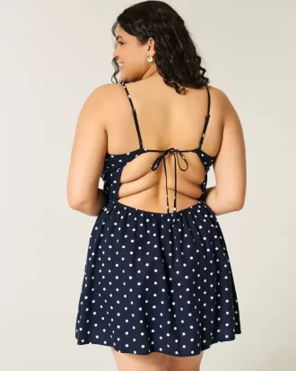 Avoselkäinen pellavasekoiteinen minimekko
