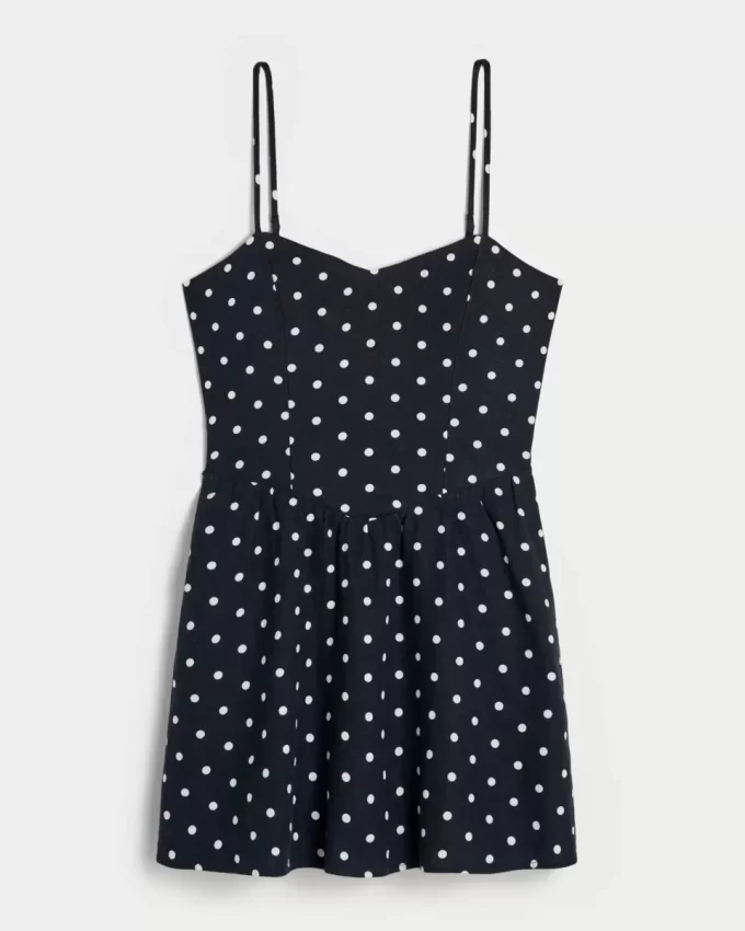 Avoselkäinen pellavasekoiteinen minimekko Avoselkäinen pellavasekoiteinen minimekko