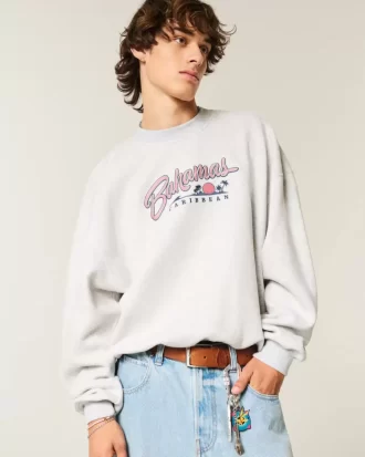 Baggy Cinch Bahamas Graphic Crew collegepaita