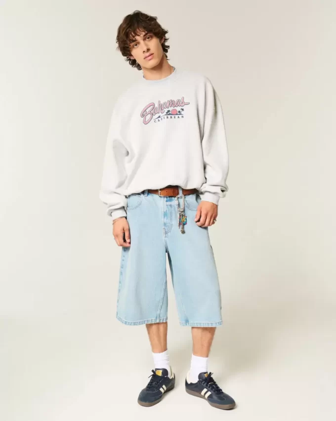 Baggy Cinch Bahamas Graphic Crew collegepaita Baggy Cinch Bahamas Graphic Crew collegepaita