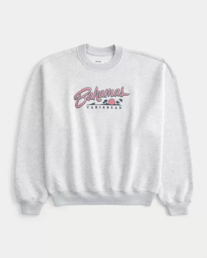 Baggy Cinch Bahamas Graphic Crew collegepaita Baggy Cinch Bahamas Graphic Crew collegepaita