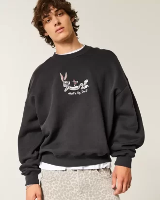 Baggy Cinch Bugs Bunny Graphic Crew collegepaita