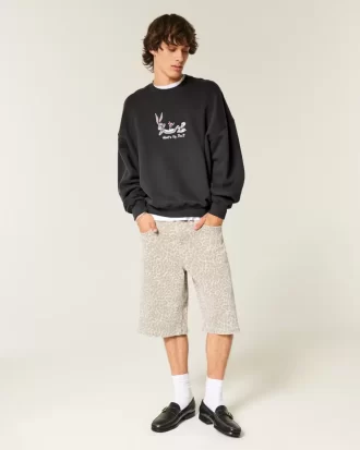 Baggy Cinch Bugs Bunny Graphic Crew collegepaita