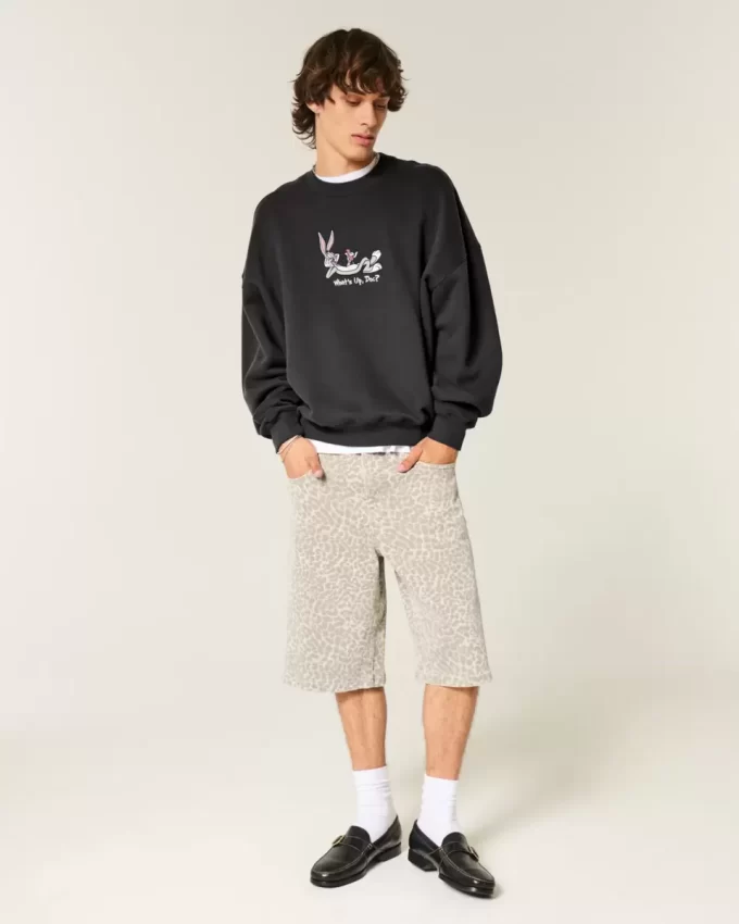 Baggy Cinch Bugs Bunny Graphic Crew collegepaita Baggy Cinch Bugs Bunny Graphic Crew collegepaita