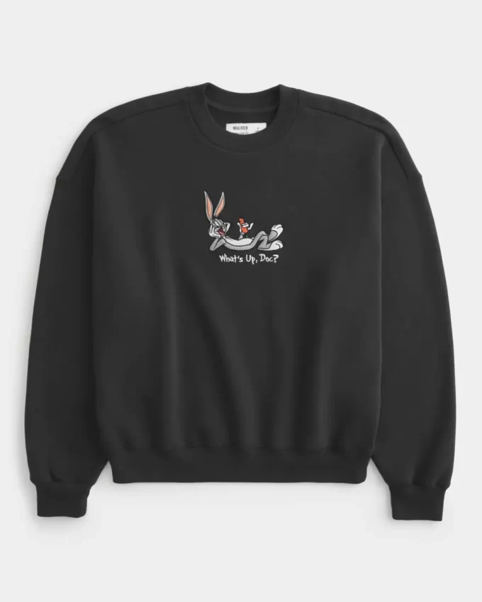 Baggy Cinch Bugs Bunny Graphic Crew collegepaita Baggy Cinch Bugs Bunny Graphic Crew collegepaita
