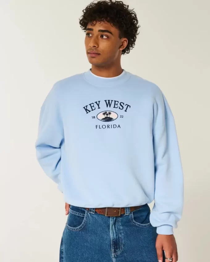 Baggy Cinch Key West Graphic Crew collegepaita Baggy Cinch Key West Graphic Crew collegepaita