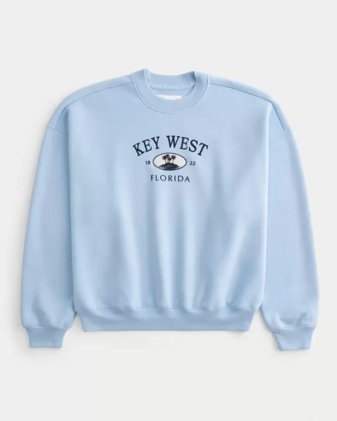 Baggy Cinch Key West Graphic Crew collegepaita Baggy Cinch Key West Graphic Crew collegepaita