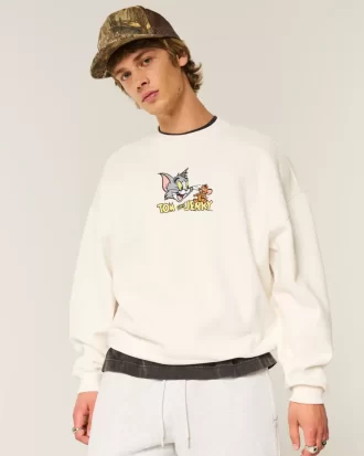 Baggy Cinch Tom and Jerry Graphic Crew -huppari