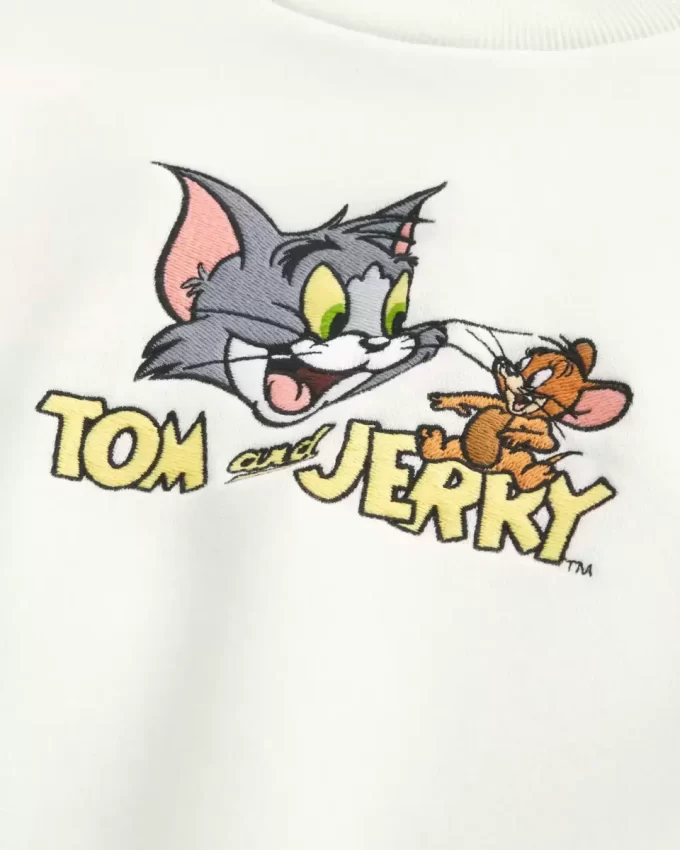 Baggy Cinch Tom and Jerry Graphic Crew -huppari Baggy Cinch Tom and Jerry Graphic Crew -huppari