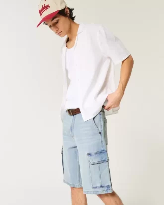 Baggy Denim Cargo Shortsit