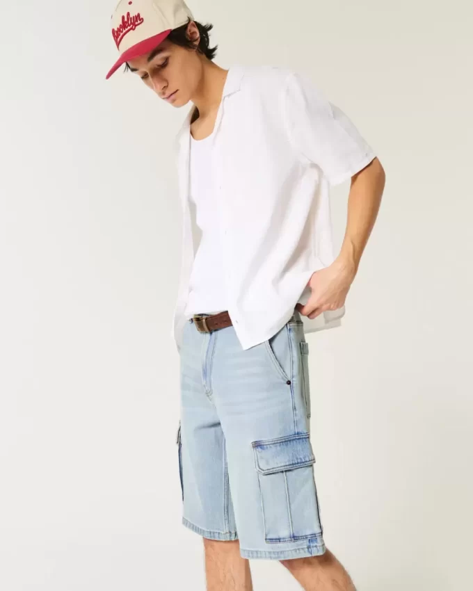 Baggy Denim Cargo Shortsit Baggy Denim Cargo Shortsit