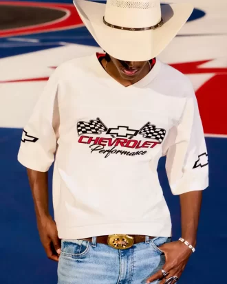 Baggy Heavyweight Crop Chevrolet Graphic T-paita