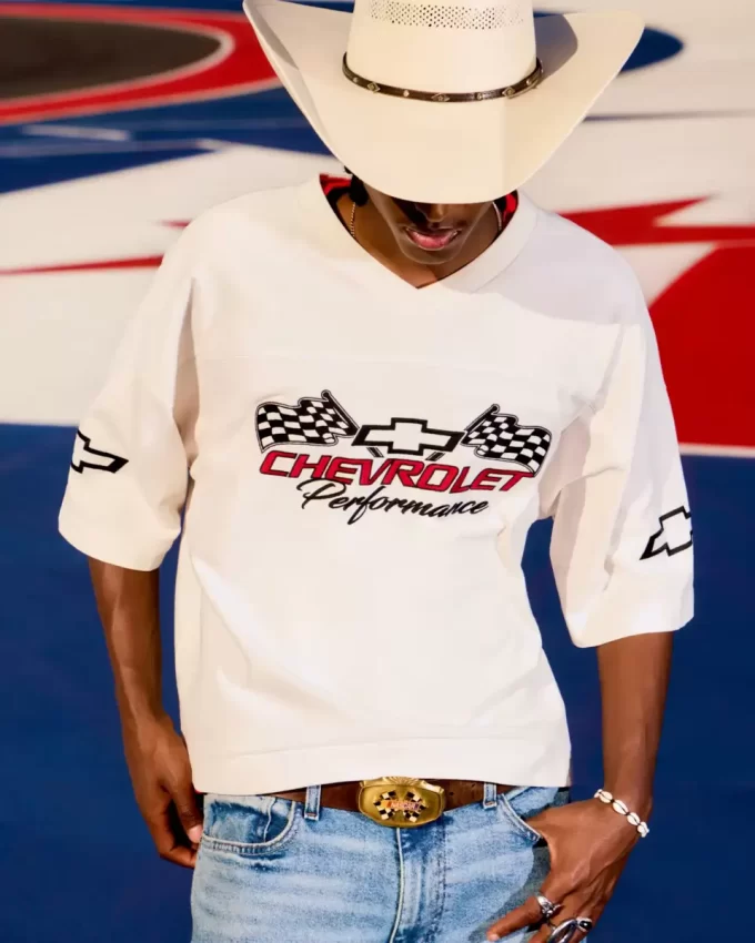 Baggy Heavyweight Crop Chevrolet Graphic T-paita Baggy Heavyweight Crop Chevrolet Graphic T-paita