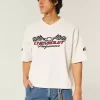 Baggy Heavyweight Crop Chevrolet Graphic T-paita Baggy Heavyweight Crop Chevrolet Graphic T-paita