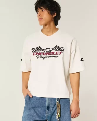 Baggy Heavyweight Crop Chevrolet Graphic T-paita