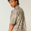 Baggy Heavyweight Crop Dodge Graphic Camo T-paita Baggy Heavyweight Crop Dodge Graphic Camo T-paita