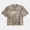 Baggy Heavyweight Crop Dodge Graphic Camo T-paita Baggy Heavyweight Crop Dodge Graphic Camo T-paita