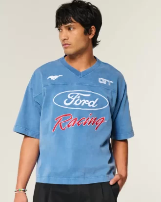 Baggy Heavyweight Crop Ford Graphic T-paita