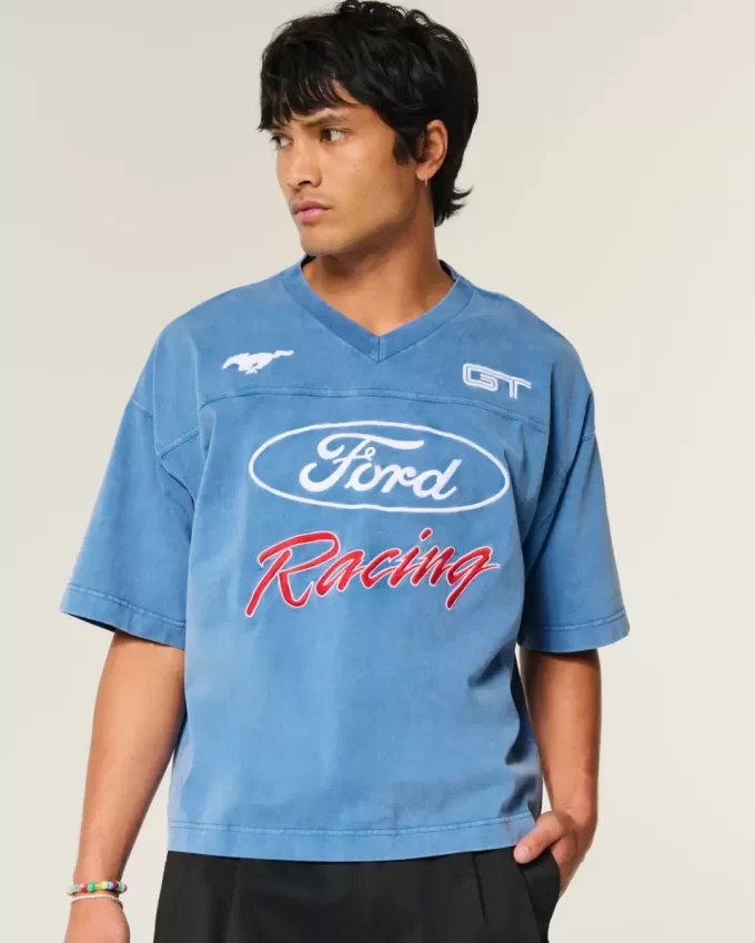 Baggy Heavyweight Crop Ford Graphic T-paita Baggy Heavyweight Crop Ford Graphic T-paita