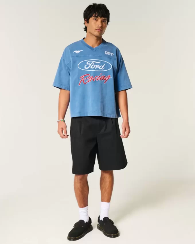 Baggy Heavyweight Crop Ford Graphic T-paita Baggy Heavyweight Crop Ford Graphic T-paita