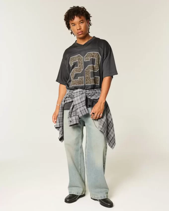 Baggy Pattern Graphic Jersey Baggy Pattern Graphic Jersey
