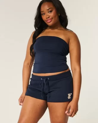 Bear Graphic -minifleece-shortsit