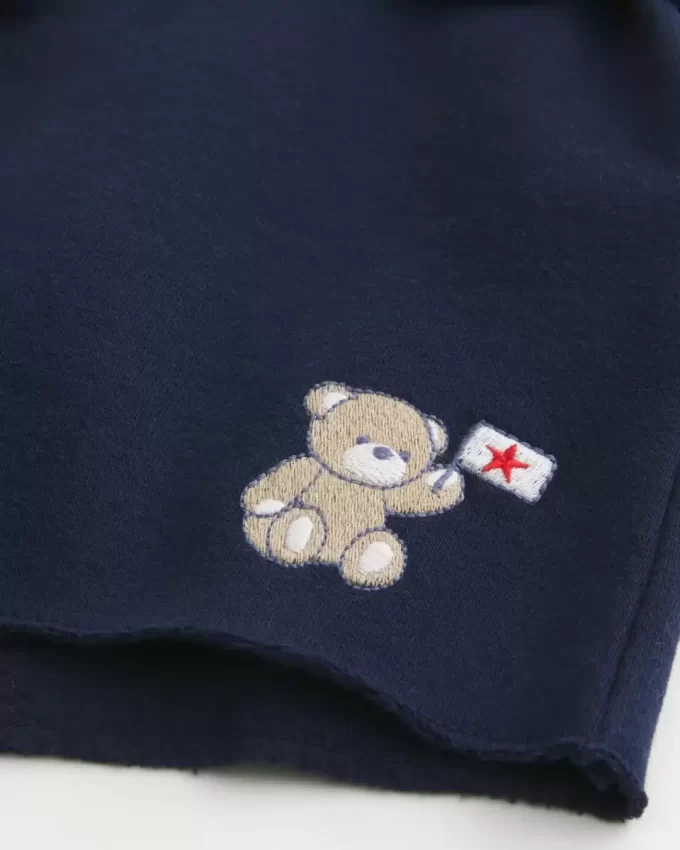 Bear Graphic -minifleece-shortsit Bear Graphic -minifleece-shortsit