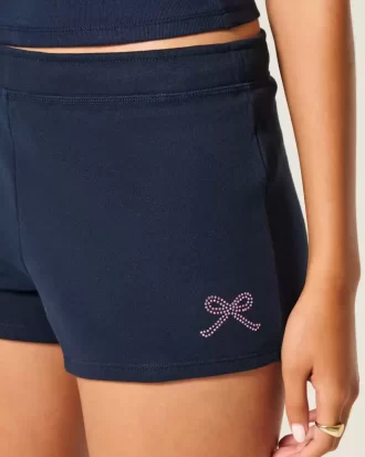 Bow Graphic Fleece -minishortsit