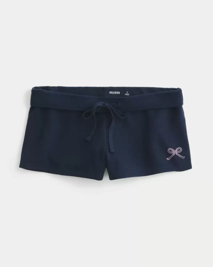Bow Graphic Fleece -minishortsit Bow Graphic Fleece -minishortsit