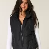 Bow Pattern Puffer Vest Bow Pattern Puffer Vest