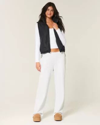 Bow Pattern Puffer Vest