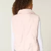 Bow Pattern Puffer Vest Bow Pattern Puffer Vest