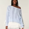 Bow-Sleeve Cable-Knit pusero Bow-Sleeve Cable-Knit pusero