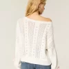 Bow-Sleeve Cable-Knit pusero Bow-Sleeve Cable-Knit pusero