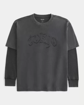Box Layered Thermal Tokyo Graphic -paita