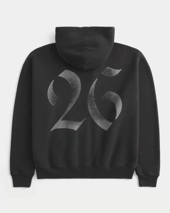 Box-luokan 26 graafinen vetoketjullinen huppari Box-luokan 26 graafinen vetoketjullinen huppari