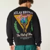 Boxy Atlas Bronze Gym Graphic Crew collegepaita Boxy Atlas Bronze Gym Graphic Crew collegepaita