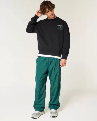 Boxy Atlas Bronze Gym Graphic Crew collegepaita