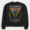 Boxy Atlas Bronze Gym Graphic Crew collegepaita Boxy Atlas Bronze Gym Graphic Crew collegepaita