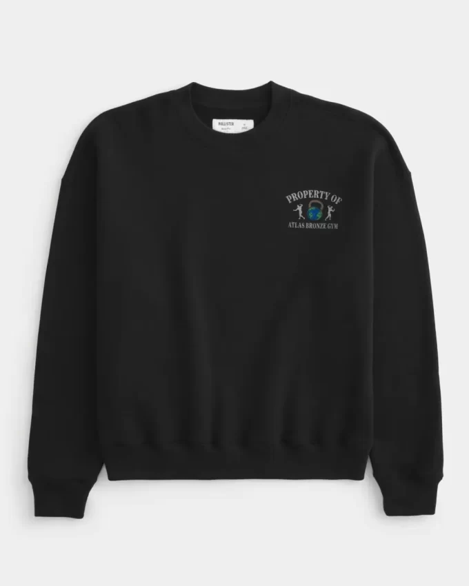 Boxy Atlas Bronze Gym Graphic Crew collegepaita Boxy Atlas Bronze Gym Graphic Crew collegepaita