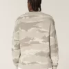 Boxy Camo Crew Sweater Boxy Camo Crew Sweater