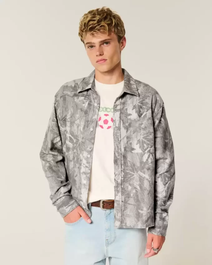 Boxy Camo Flanellipaita