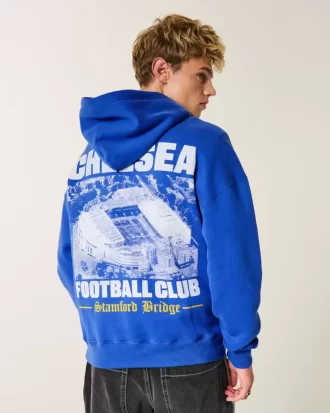 Boxy Chelsea FC Graafinen huppari Boxy Chelsea FC Graafinen huppari