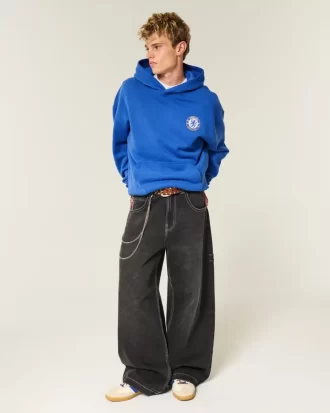 Boxy Chelsea FC Graafinen huppari Boxy Chelsea FC Graafinen huppari